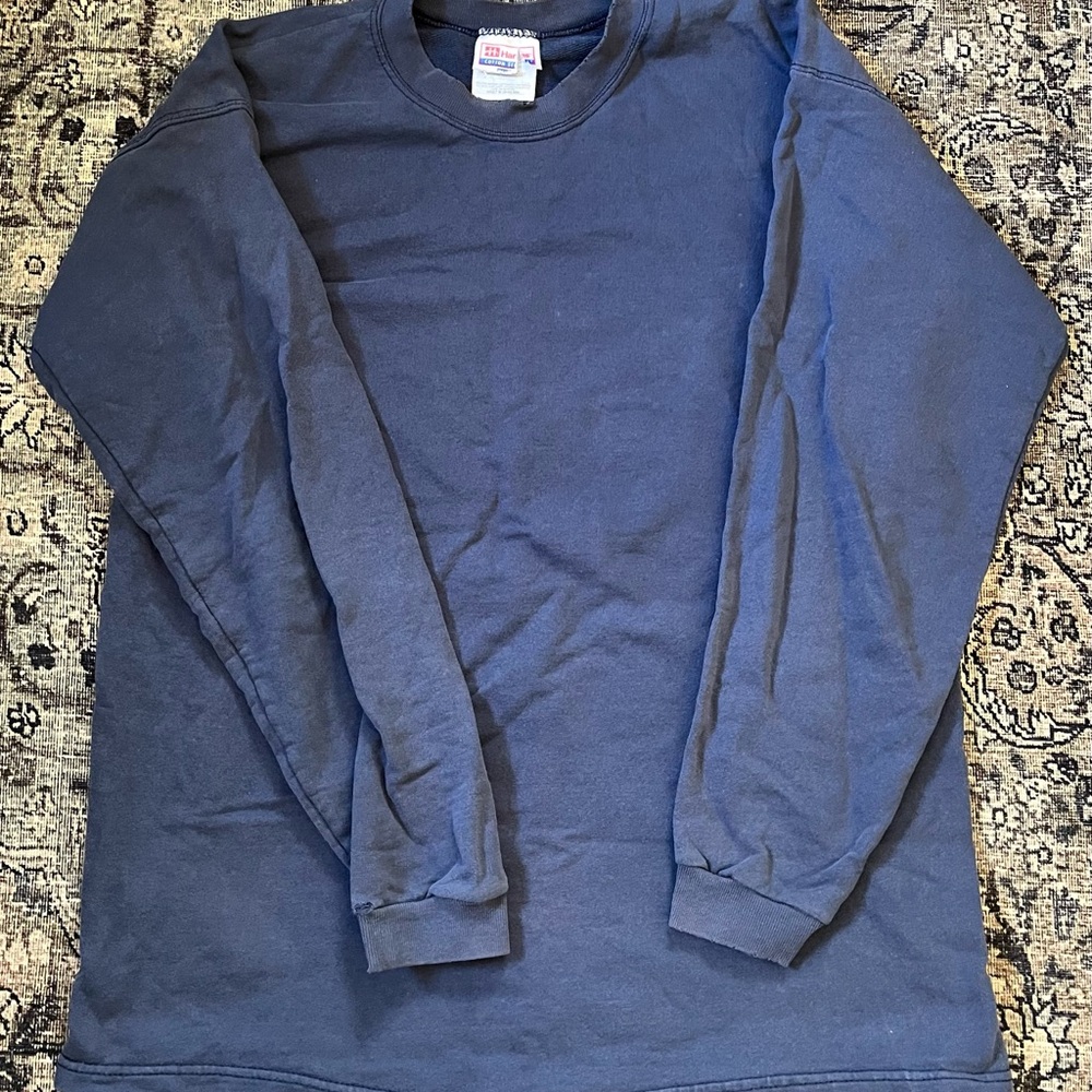 Hanes Vintage Men's Blue long sleeve Tee